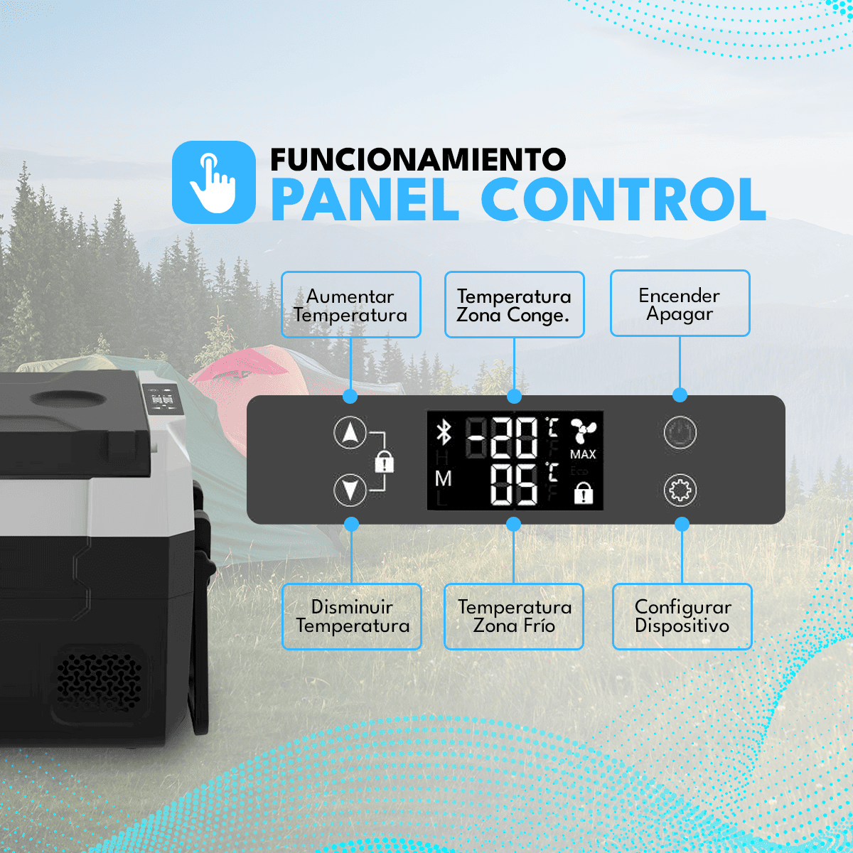 Cooler portátil Eléctrico con Ruedas Homen 35 Litros EA35C Homen