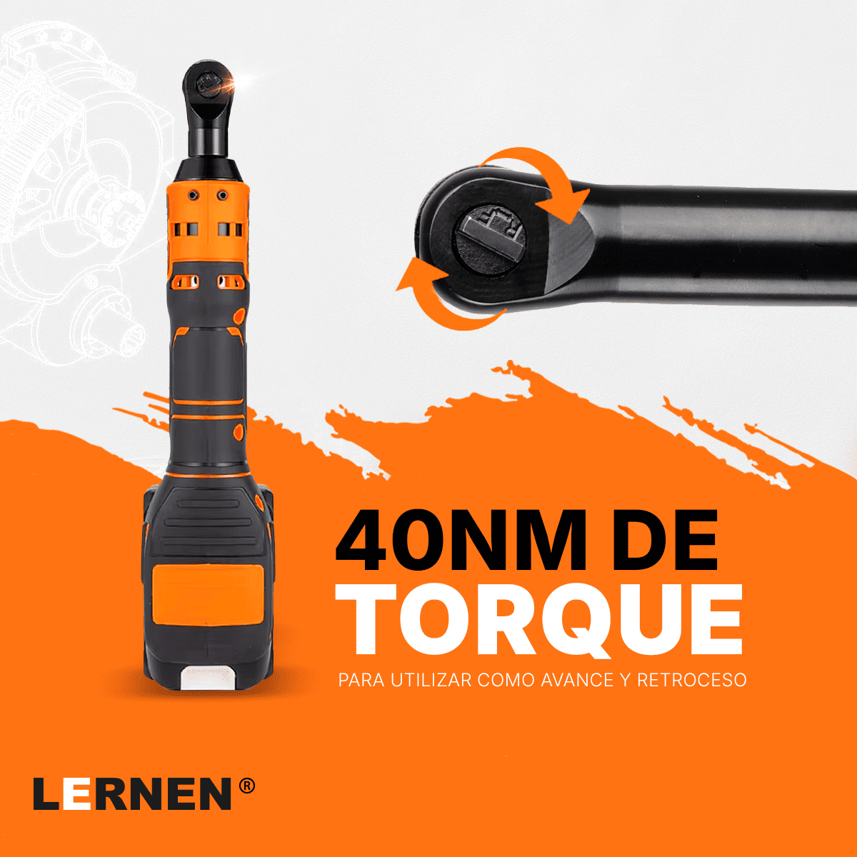 Llave Chicharra eléctrica Inalámbrica + 2 baterías + 6 dados Lernen