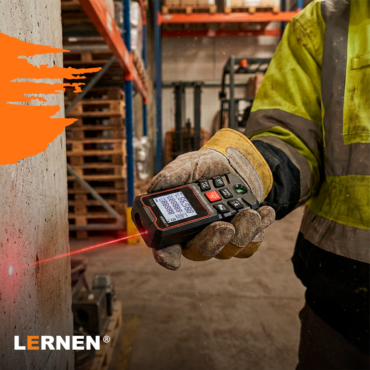 Medidor De Distancia Laser Digital 100m LERNEN