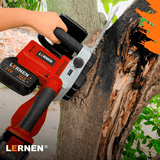 Motosierra Podadora Inalámbrica 16'' + 2 Baterías + Cadenas Lernen