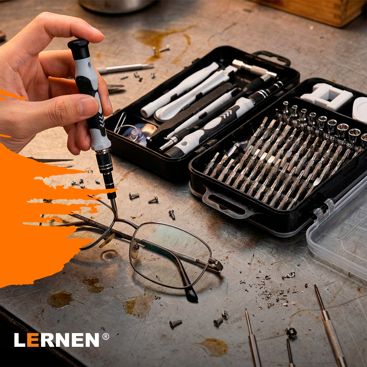 Kit De 115 Puntas De Precisión Destornillador Puntas Dados LERNEN