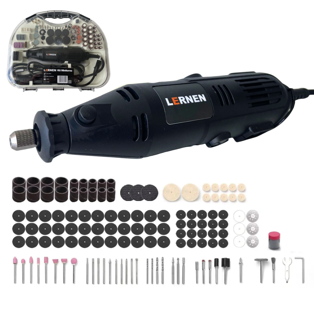 Herramienta Multipropósito Kit Minitorno Tipo Dremel 135w 211 Piezas