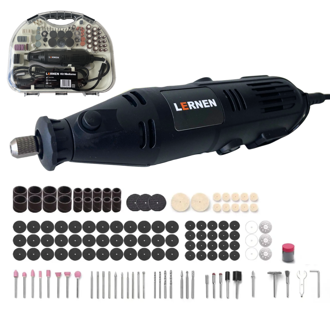 Herramienta Multipropósito Kit Minitorno Tipo Dremel 135w 211 Piezas