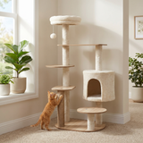 Castillo Rascador para gatos KERU Multinivel con Juegos