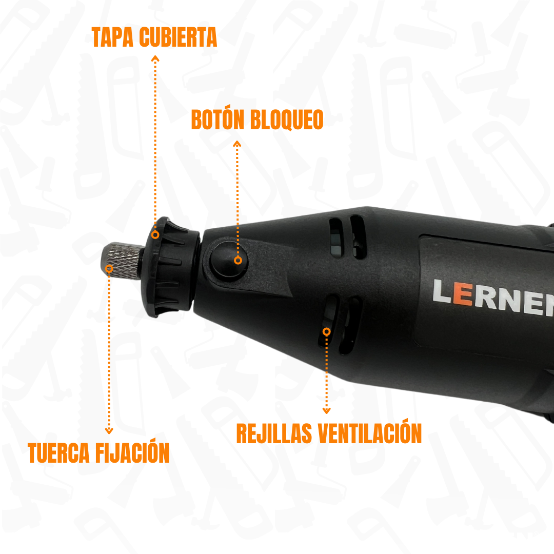 Herramienta Multipropósito Kit Minitorno Tipo Dremel 135w 211 Piezas