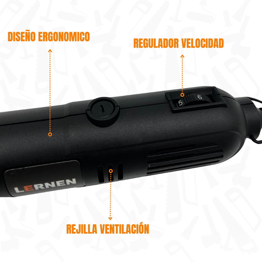 Herramienta Multipropósito Kit Minitorno Tipo Dremel 135w 211 Piezas