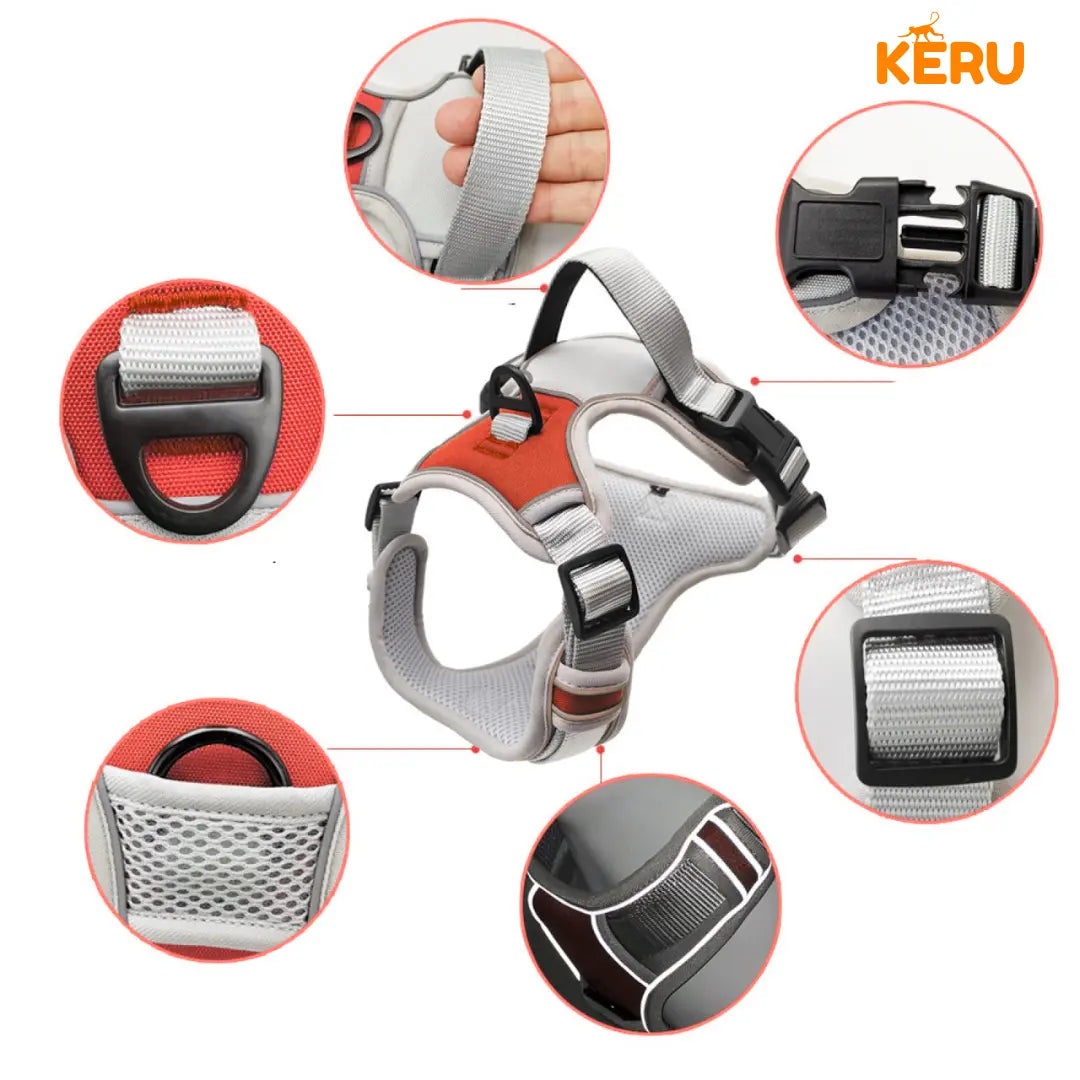 Arnes Mascota Rojo - Varias Tallas Keru