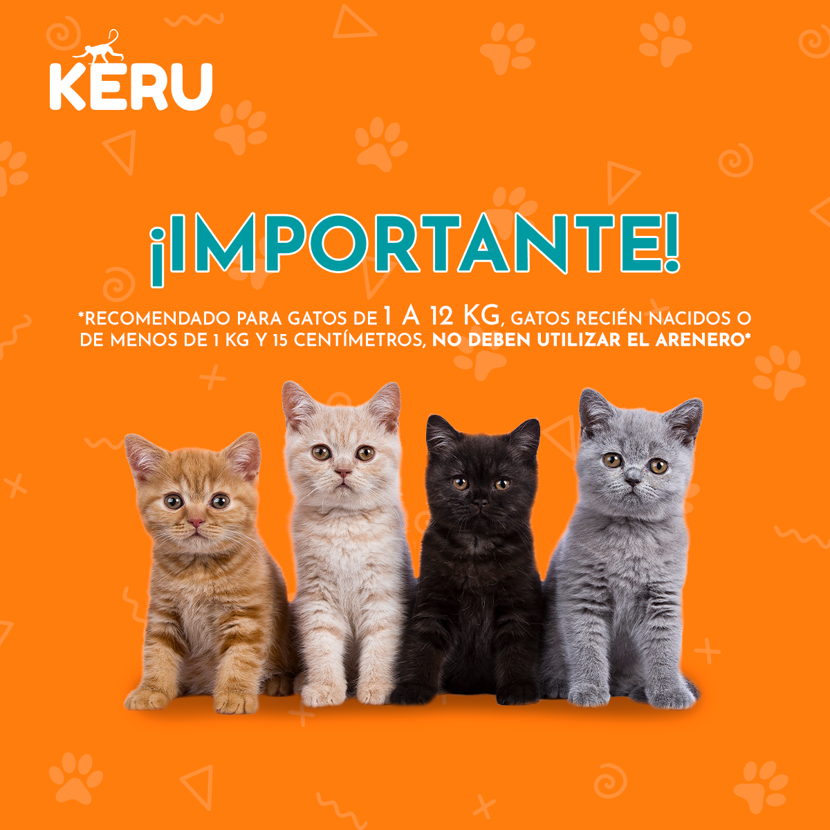 Arenero Inteligente Automático WiFi para Gatos con App - Autolimpiante Keru Keru