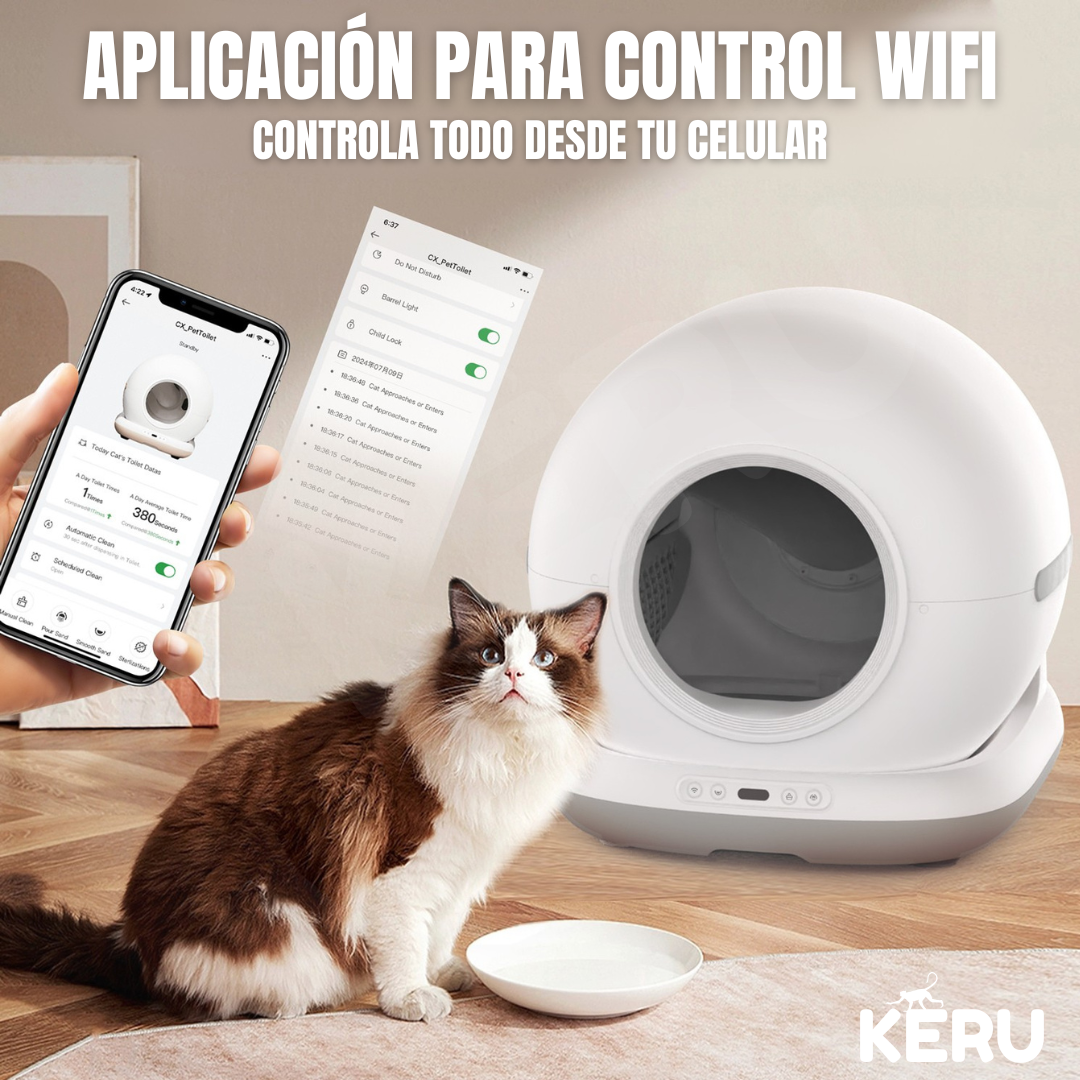 Arenero Inteligente Automático Para Gatos Con App Y Conexión Wifi