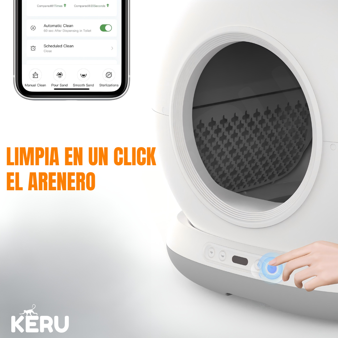 Arenero Inteligente Automático Para Gatos Con App Y Conexión Wifi