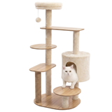 Castillo Rascador para gatos KERU Multinivel con Juegos