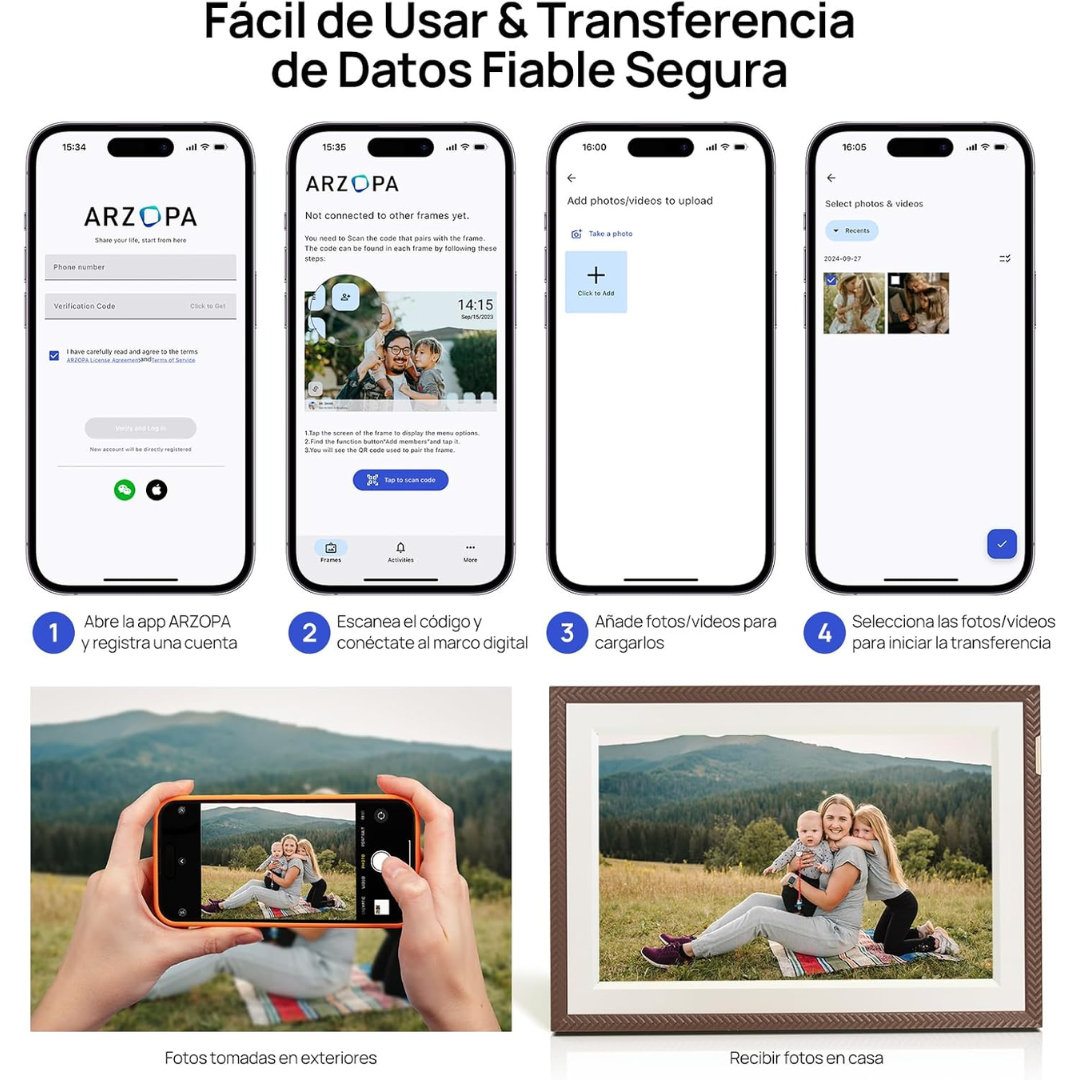 Marco De Foto Digital Inteligente 10.1''- 32 GB (D10) Arzopa