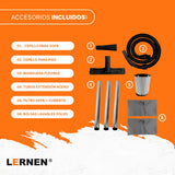 Aspiradora LERNEN Multifunción Metálica Polvo Agua 15 Litros 1400w Lernen