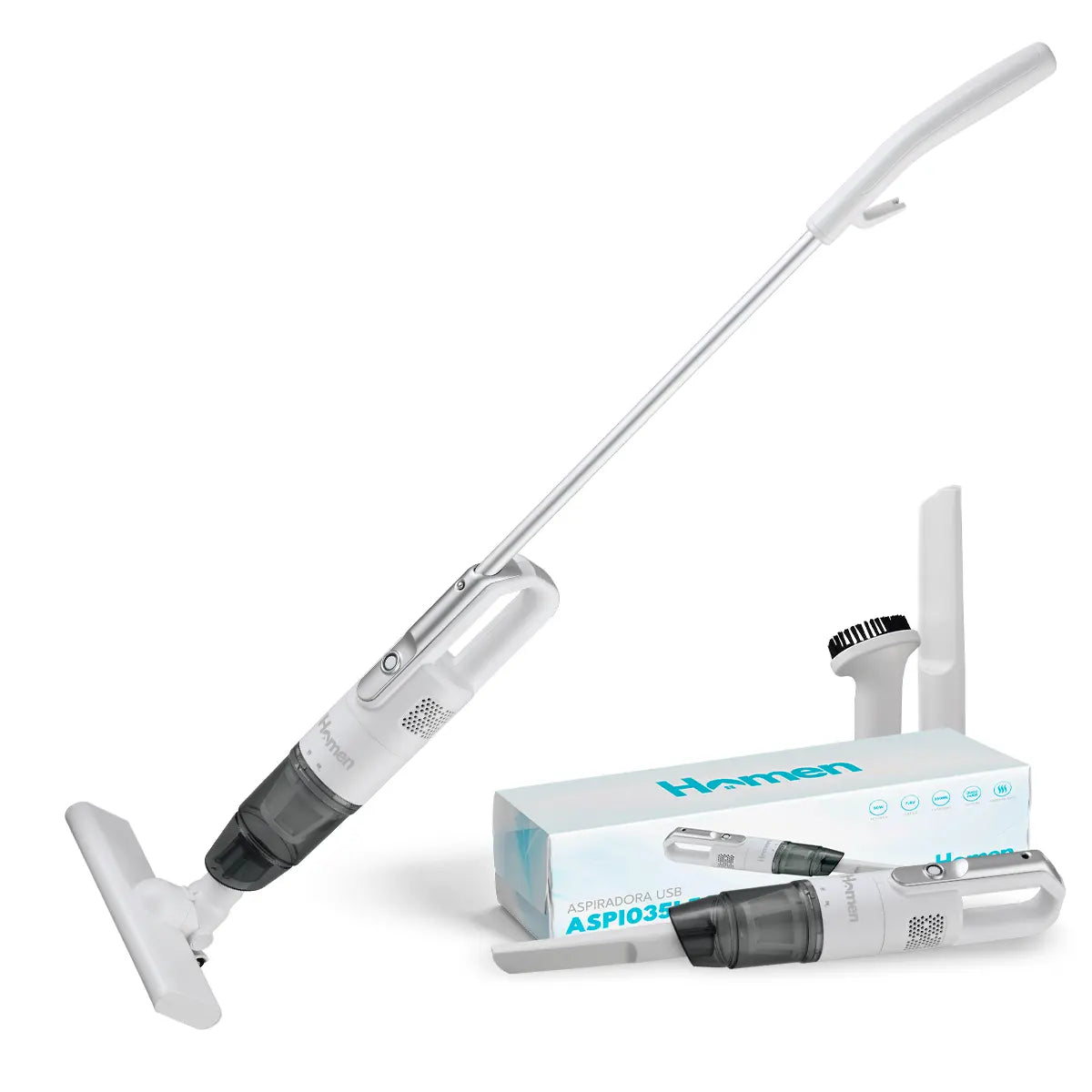 Aspiradora inalámbrica Recargable 2 en 1 de 7.4v y 50w Usb-C Homen Homen