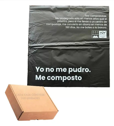 Bolsa Compostable Tipo Courier 60x60 Cm, 200 Unidades