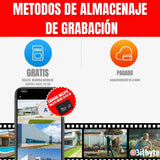 Cámara de seguridad Solar Wifi Exterior Impermeable 4MP + SD 64 GB Lernen