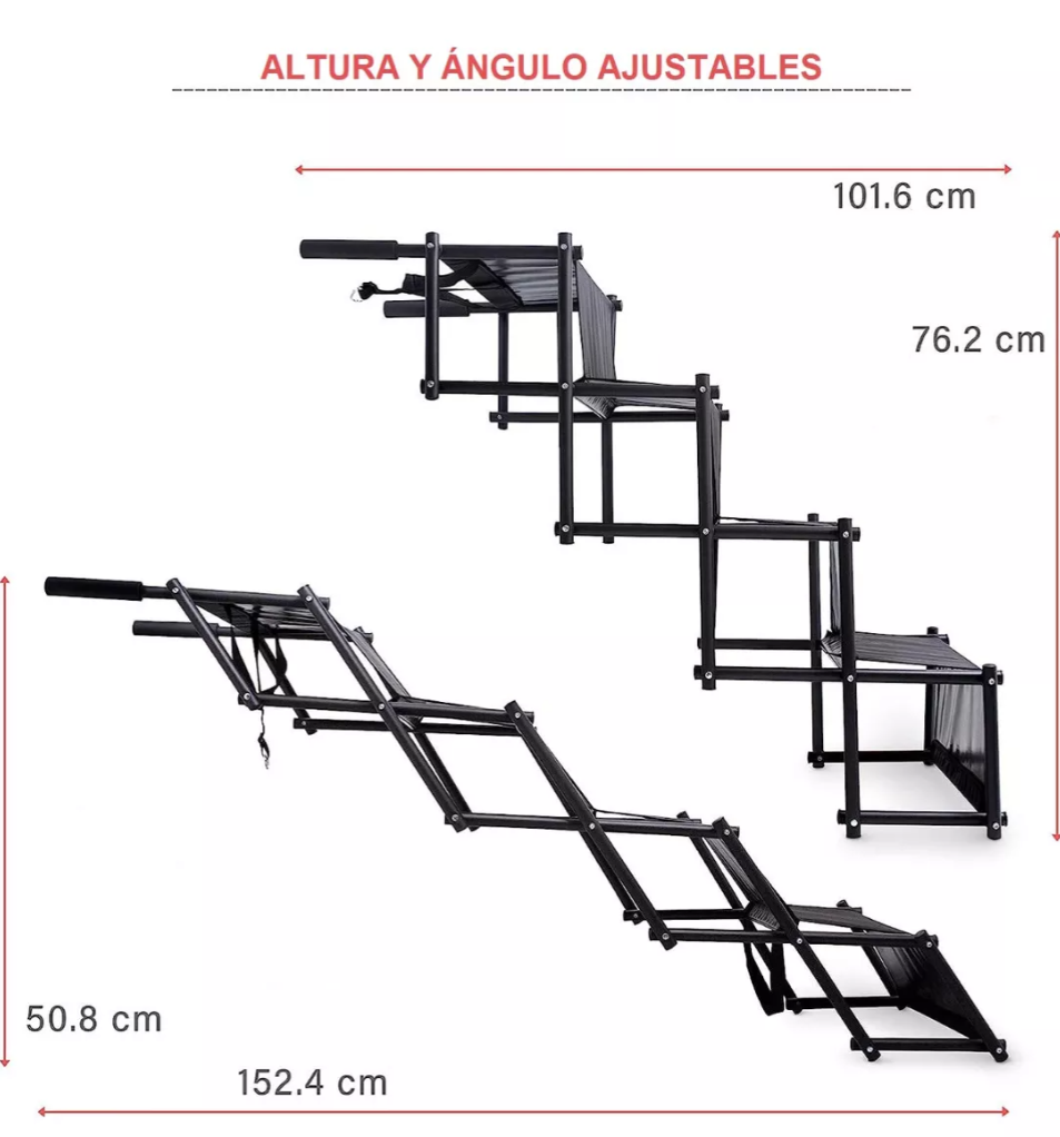 Escalera Para Perros Y Mascotas De 4 Peldaños Resistente