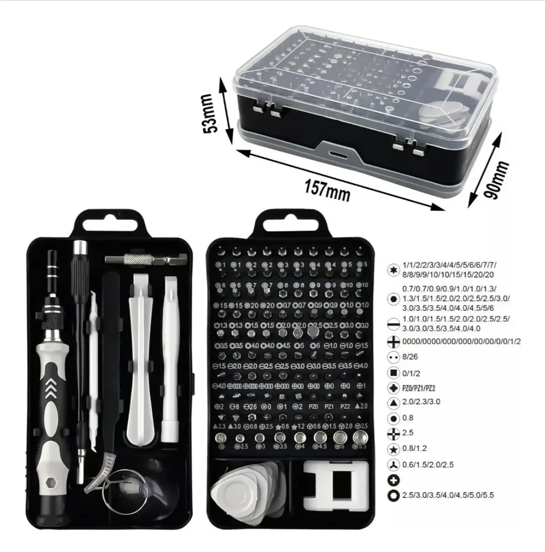 Kit De 115 Puntas De Precisión Destornillador Puntas Dados LERNEN Lernen