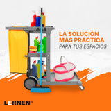 Carro De Aseo Porta Útiles, Con Tapa Incluye 2 Bolsas Lernen