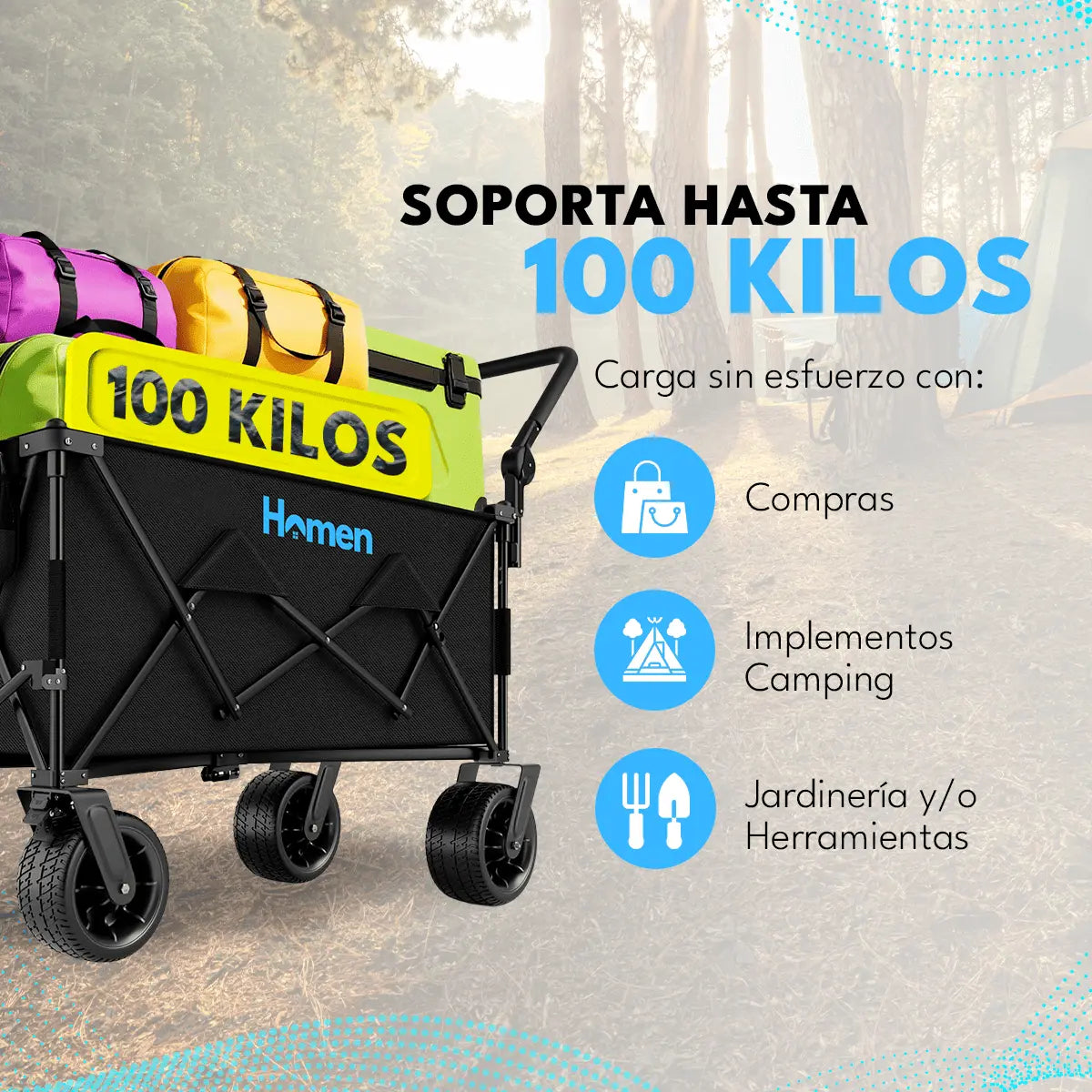 Carro de Compras y Camping Plegable Homen