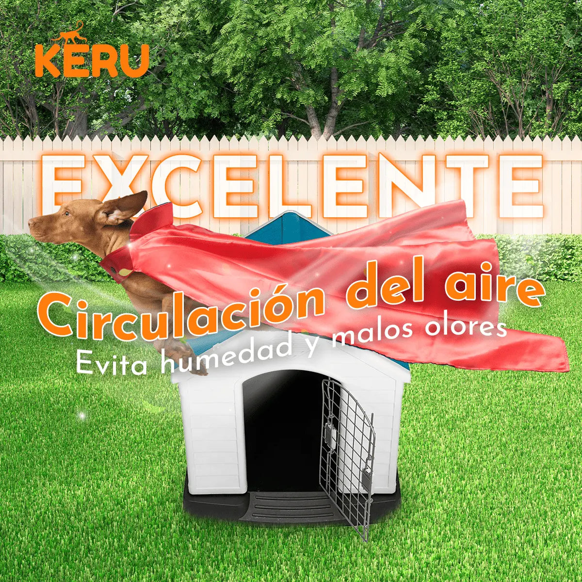 Casa para Perro Cuadrada Keru