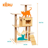 Castillo Rascador Para Gatos EC KERU Keru
