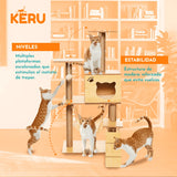 Castillo Rascador Para Gatos EC KERU Keru
