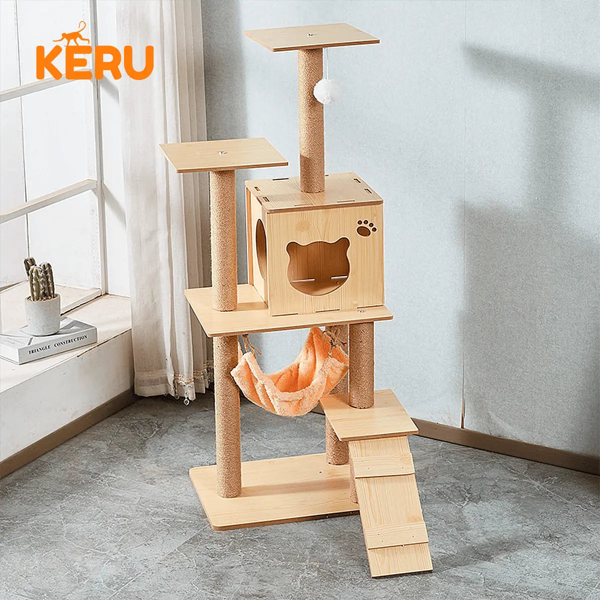 Castillo Rascador Para Gatos EC KERU Keru