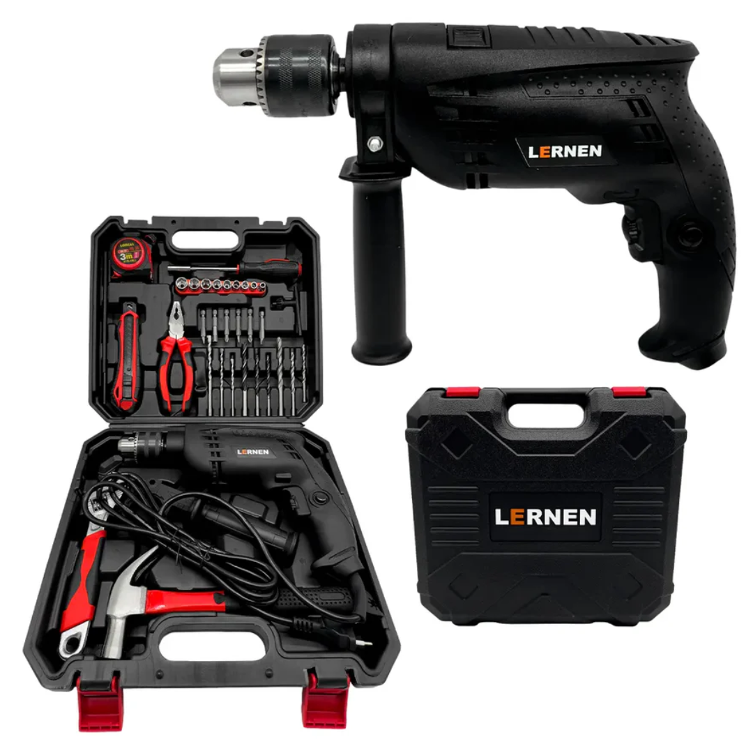 Pack Taladro Percutor + Cepillo Eléctrico Carpintero Lernen Lernen