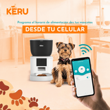 Comedero Automático Wifi Con Cámara Blanco