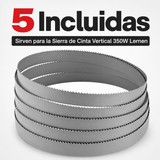 Repuestos 5 Sierra de Cinta Vertical 350W Lernen