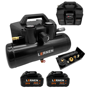 Compresor de Aire Inalámbrico 290 W — 120 PSI / 4 L Lernen
