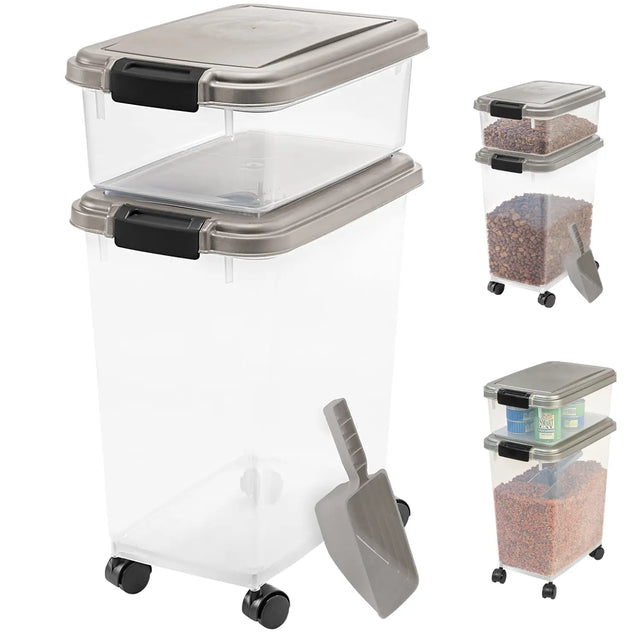 Contenedor De Alimento, Comida, Premios, Perro Gato con Ruedas Keru