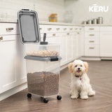 Contenedor De Alimento, Comida, Premios, Perro Gato con Ruedas Keru