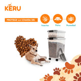 Contenedor De Alimento, Comida, Premios, Perro Gato con Ruedas Keru