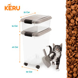 Contenedor De Alimento, Comida, Premios, Perro Gato con Ruedas Keru