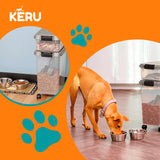 Contenedor De Alimento, Comida, Premios, Perro Gato con Ruedas Keru