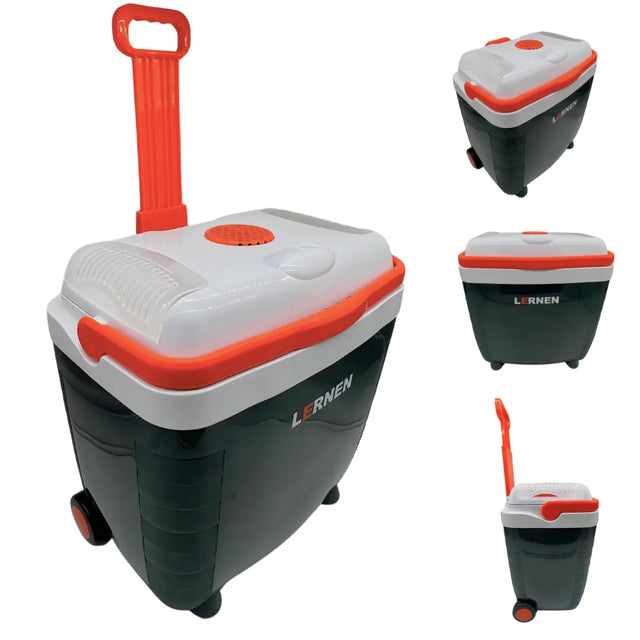 Cooler Pro Portátil con Ruedas 28 Lt 12v Para Autos O Enchufe Ac / Dc