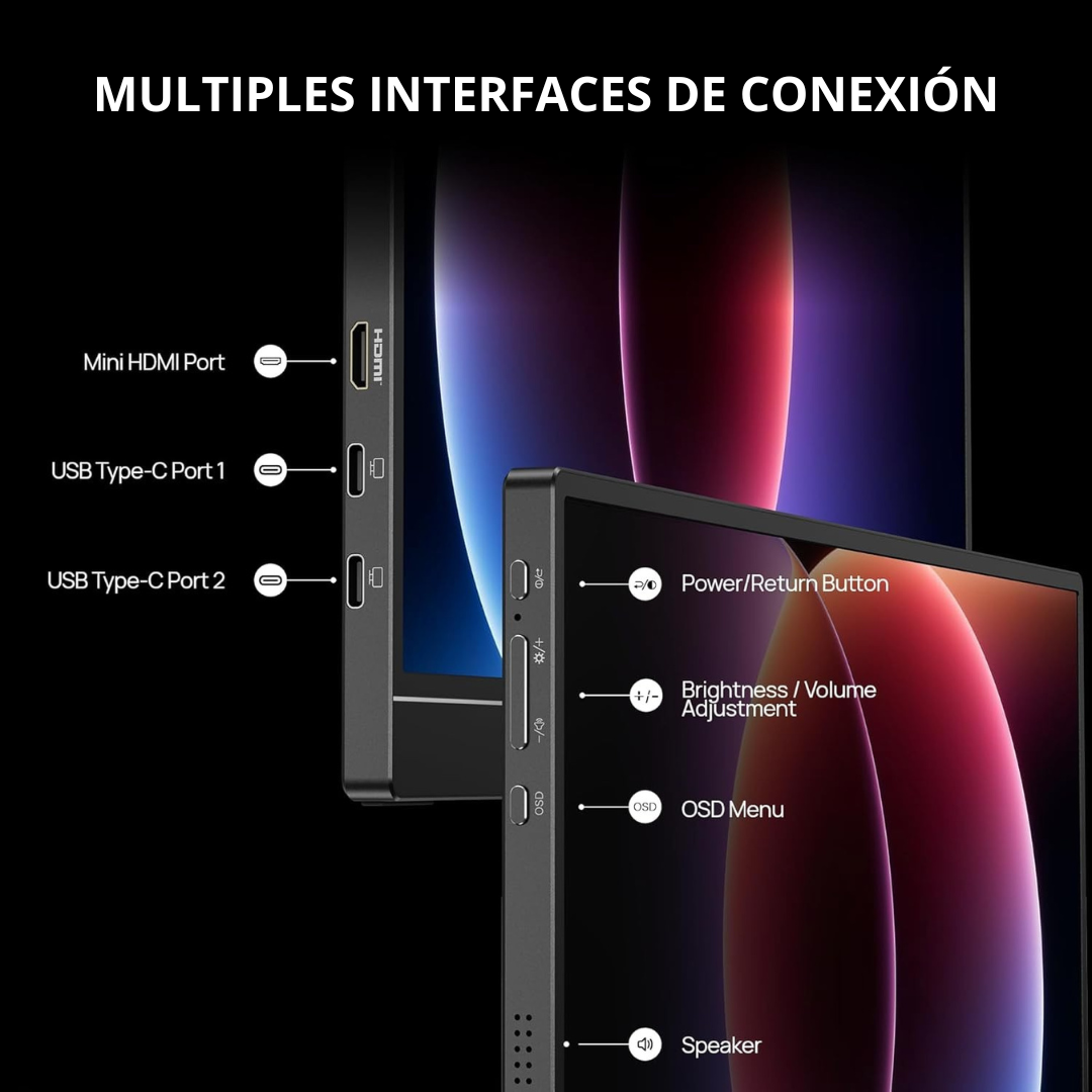 Monitor Portátil ARZOPA Z1FC 16.1” Full HD 144Hz – Ultra Ligero