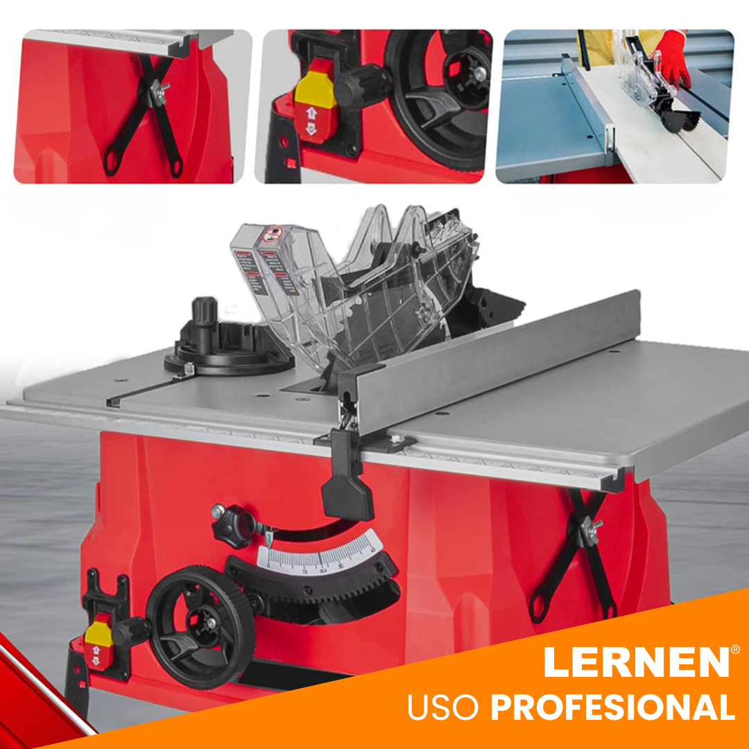 Sierra de Banco 2000W Lernen– Disco 254 mm (10”) con 2 Hojas Incluidas Lernen