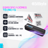Impresora Térmica Portátil A4 Negra Bitbyte