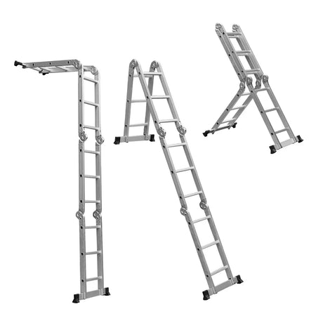 Escalera Multiproposito Plegable 12 Peldaños 3x4 Lernen 150 Kg Lernen