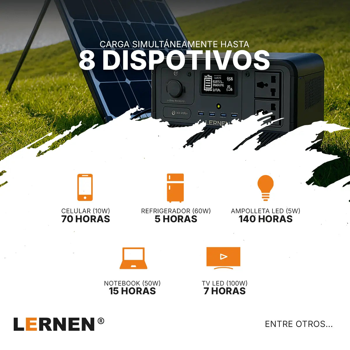 Estación De Energía Portátil Lernen 700w Generador Eléctrico Lernen