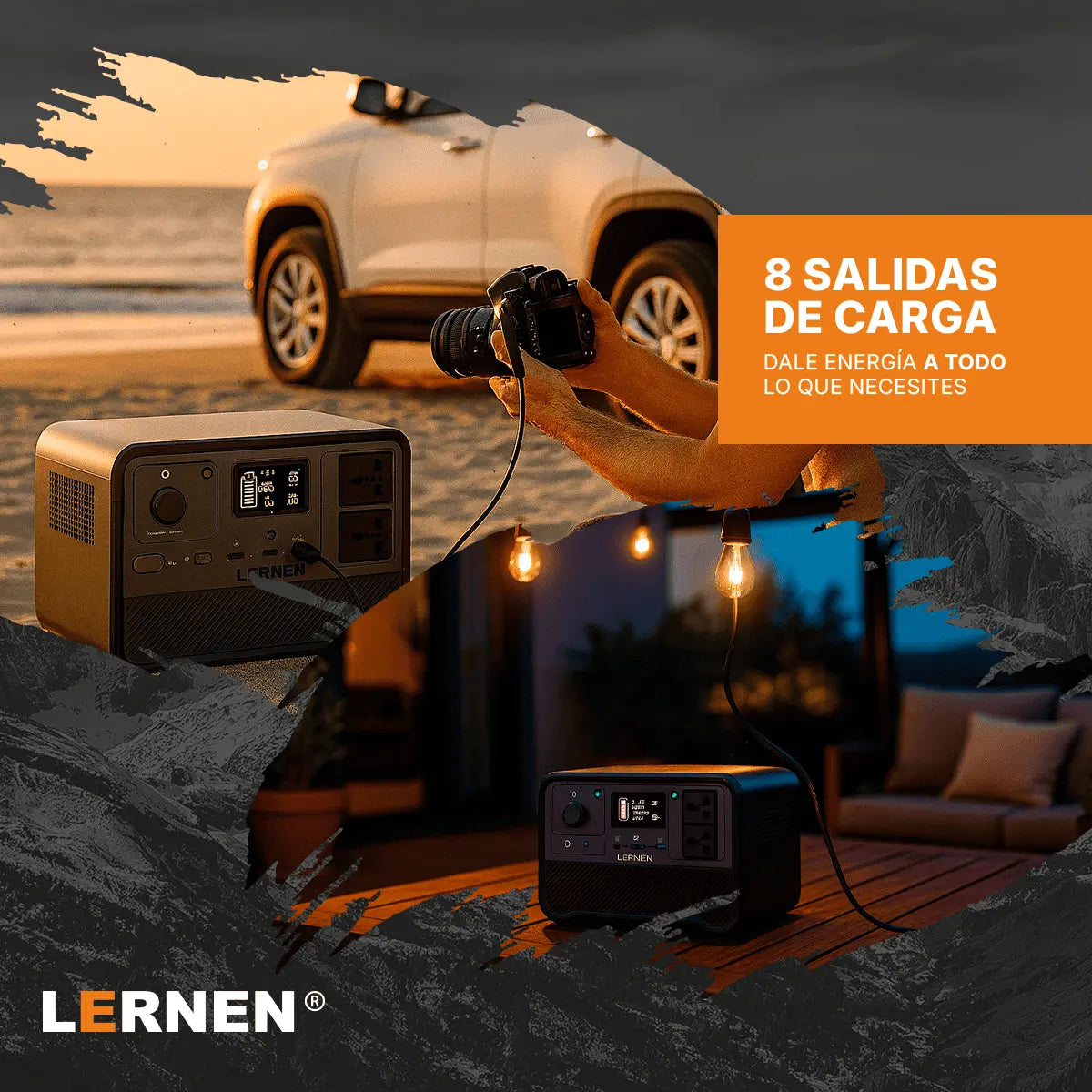 Estación De Energía Portátil Lernen 700w Generador Eléctrico Lernen