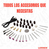 Herramienta Grabado Multipropósito Inalámbrico LERNEN + 85 Accesorios. Lernen