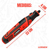 Herramienta Grabado Multipropósito Inalámbrico LERNEN + 85 Accesorios. Lernen