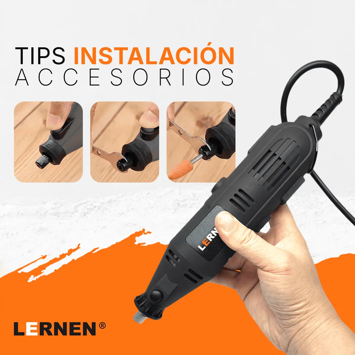 Herramienta Multipropósito Kit Minitorno Tipo Dremel 135w 211 Piezas Lernen