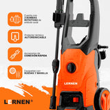 Hidrolavadora 1600w con Espumador y Ruedas LERNEN - HIDRO-1600 Lernen