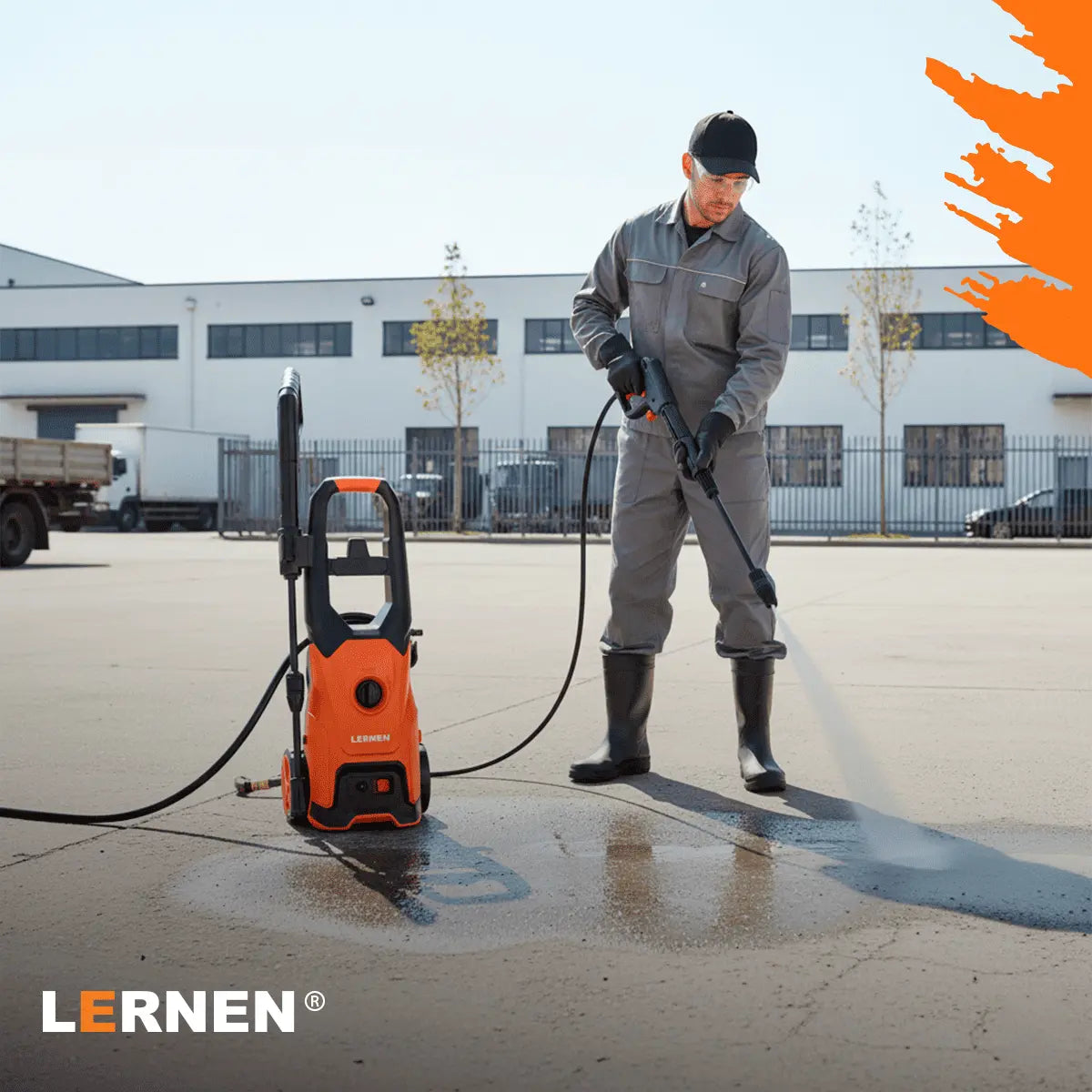 Hidrolavadora 1600w con Espumador y Ruedas LERNEN - HIDRO-1600 Lernen