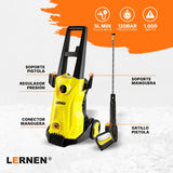 Hidrolavadora 1600w con Espumador y Ruedas LERNEN Lernen